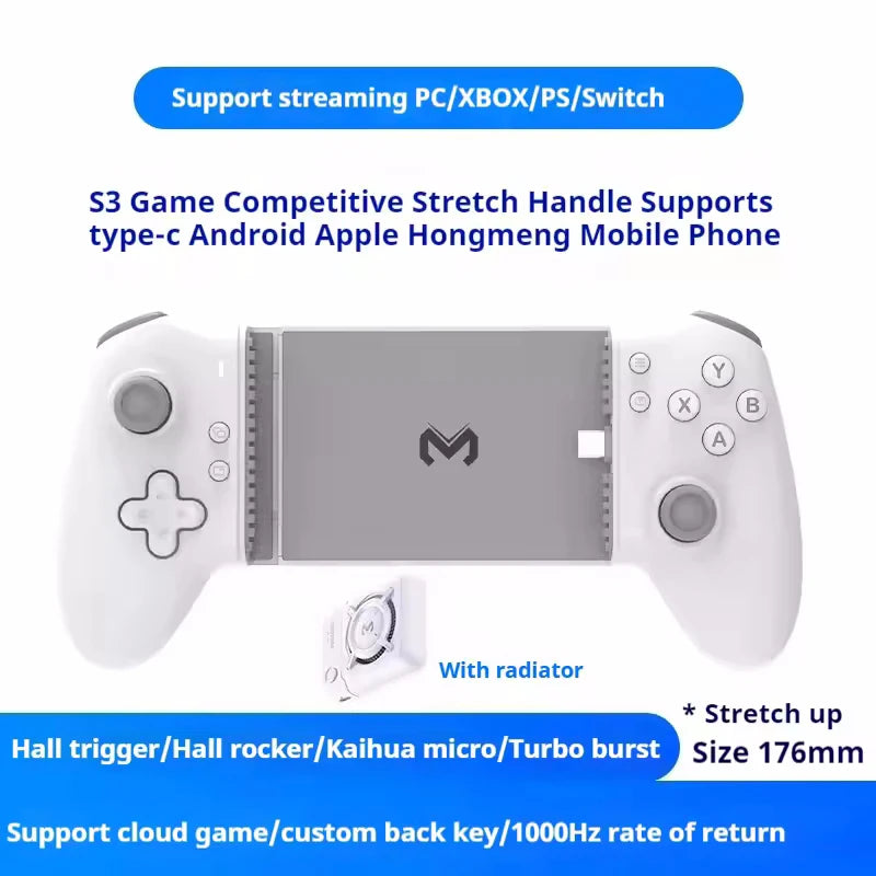 Gamepad Gaming Control For Mobile Android Cell Phone Cellular PC Tablet Hall Effect Joystick Command Type C Game Pad Controller