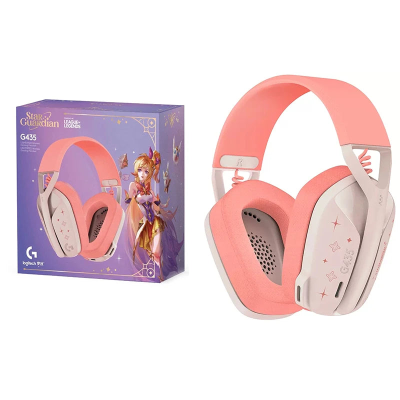 Logitech G435 Bluetooth Wireless Gaming Headset 7.1 Surround Sound Compatible Gaming and Music Built-in Microphone Headphones