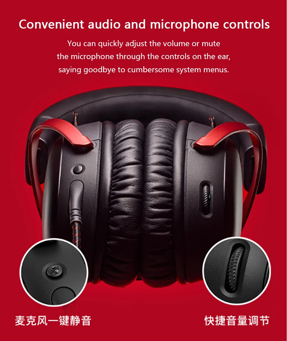 HyperX Cloud 3 III Wired Gaming Headset With DTS Sound Mic/Support HyperX Software USB Gaming Headphone For PC PS Xbox Switch