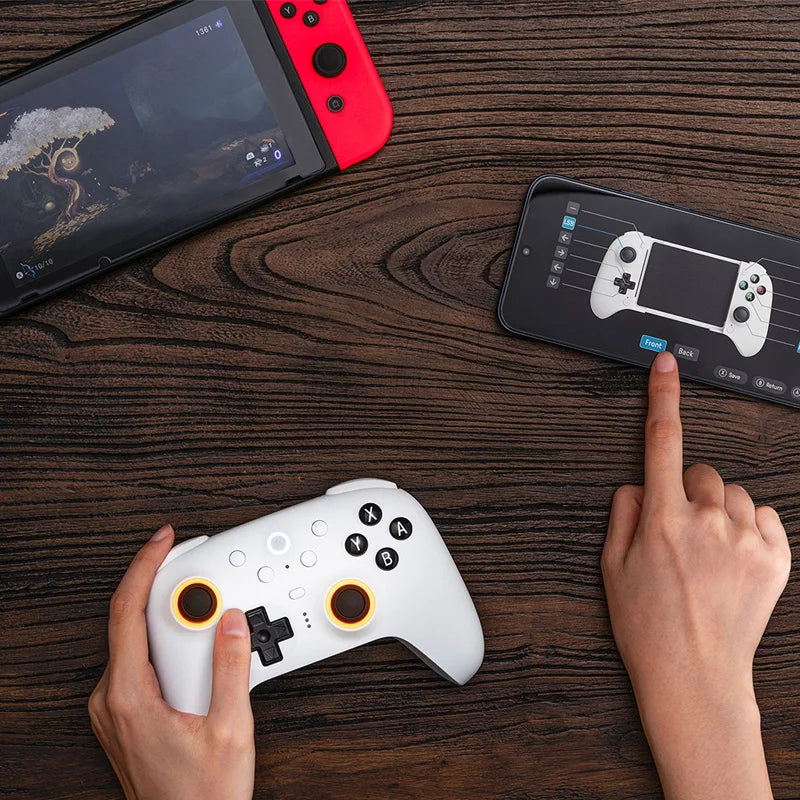 8BitDo Ultimate 2 Bluetooth Gaming Controller for Switch 2,1& Windows PC with TMR Joysticks, Switchable Triggers, Motion Control