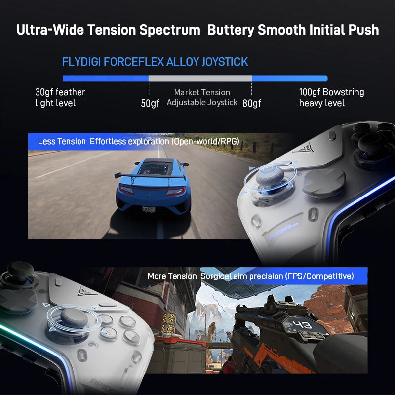 Flydigi Original APEX 5 APEX 4 Wireless Gaming Controller Precision Control Immersive Vibration for PC Suporte Switch Mobile TV