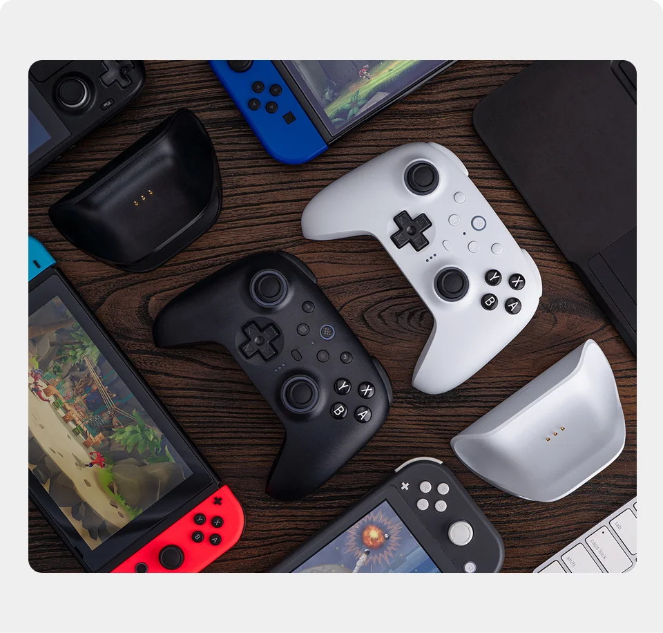8BitDo Ultimate 2 Bluetooth Gaming Controller for Switch 2,1& Windows PC with TMR Joysticks, Switchable Triggers, Motion Control