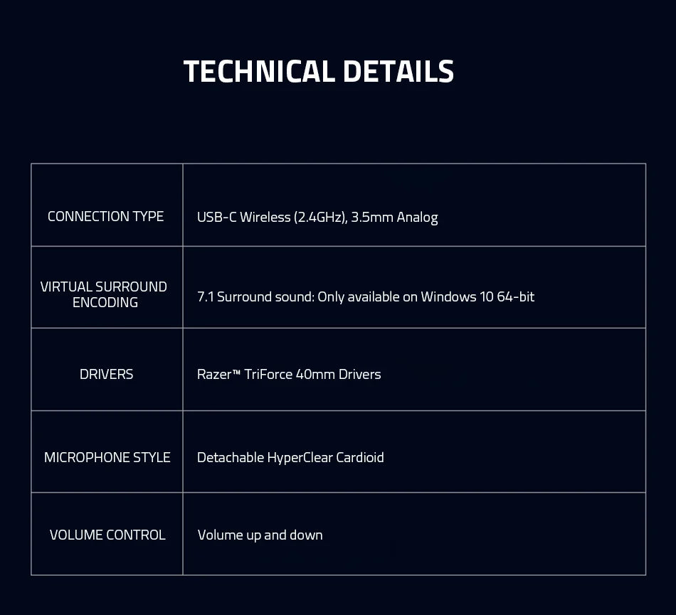 Razer Barracuda X Bluetooth Wireless +2.4GHz Wireless Gaming Headset 2022 Model Multi-platform Lightweight 250g 40mm Drivers