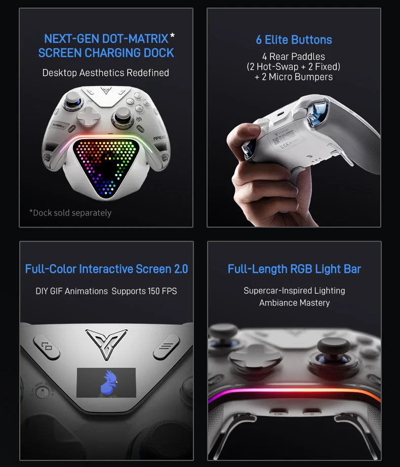 Flydigi Original APEX 5 APEX 4 Wireless Gaming Controller Precision Control Immersive Vibration for PC Suporte Switch Mobile TV