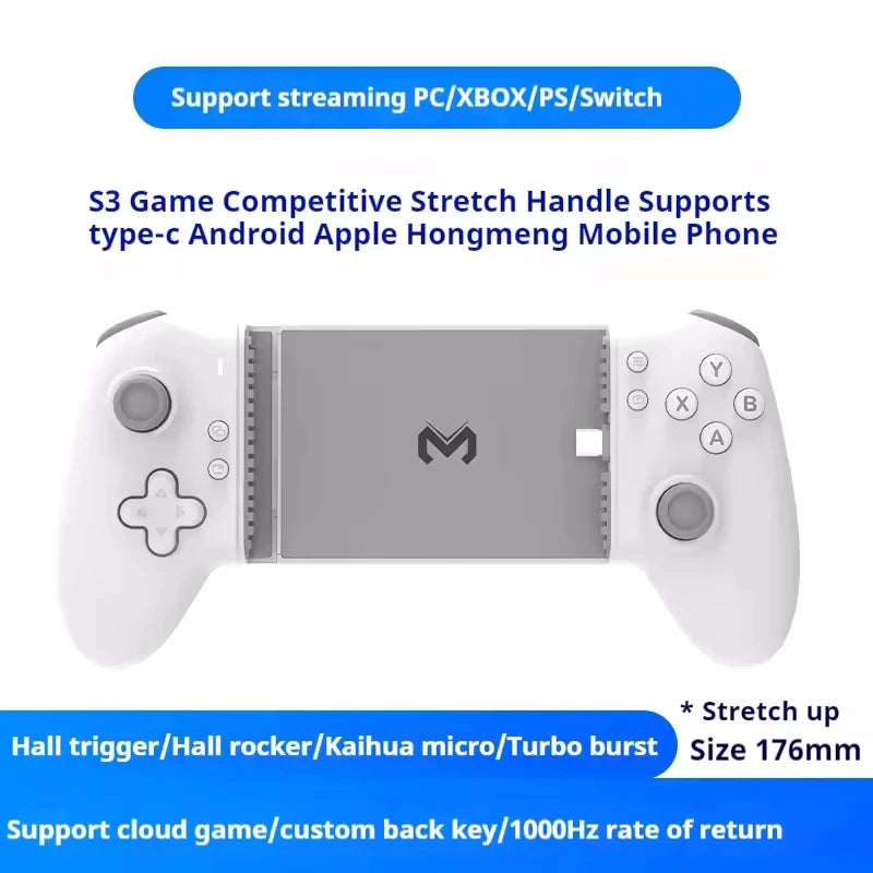 Gamepad Gaming Control For Mobile Android Cell Phone Cellular PC Tablet Hall Effect Joystick Command Type C Game Pad Controller