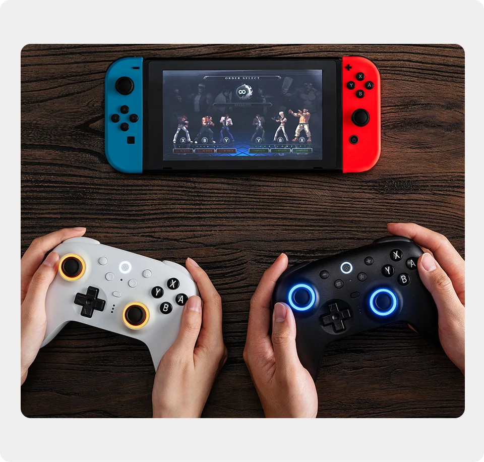 8BitDo Ultimate 2 Bluetooth Gaming Controller for Switch 2,1& Windows PC with TMR Joysticks, Switchable Triggers, Motion Control