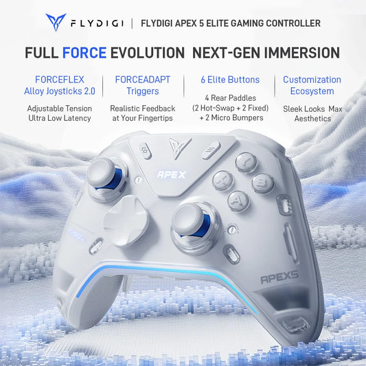 Flydigi Original APEX 5 APEX 4 Wireless Gaming Controller Precision Control Immersive Vibration for PC Suporte Switch Mobile TV
