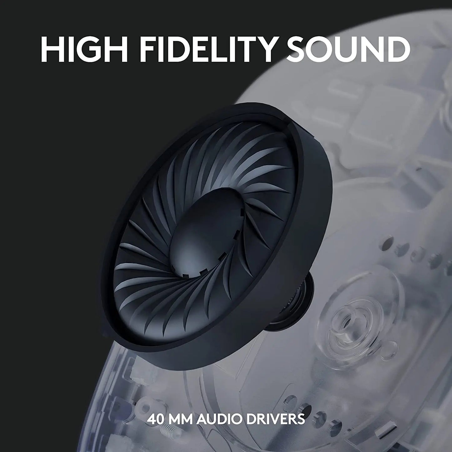 Logitech G435 Bluetooth Wireless Gaming Headset 7.1 Surround Sound Compatible Gaming and Music Built-in Microphone Headphones